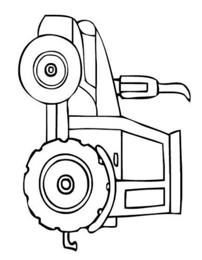 John Deere Tractor Coloring Page