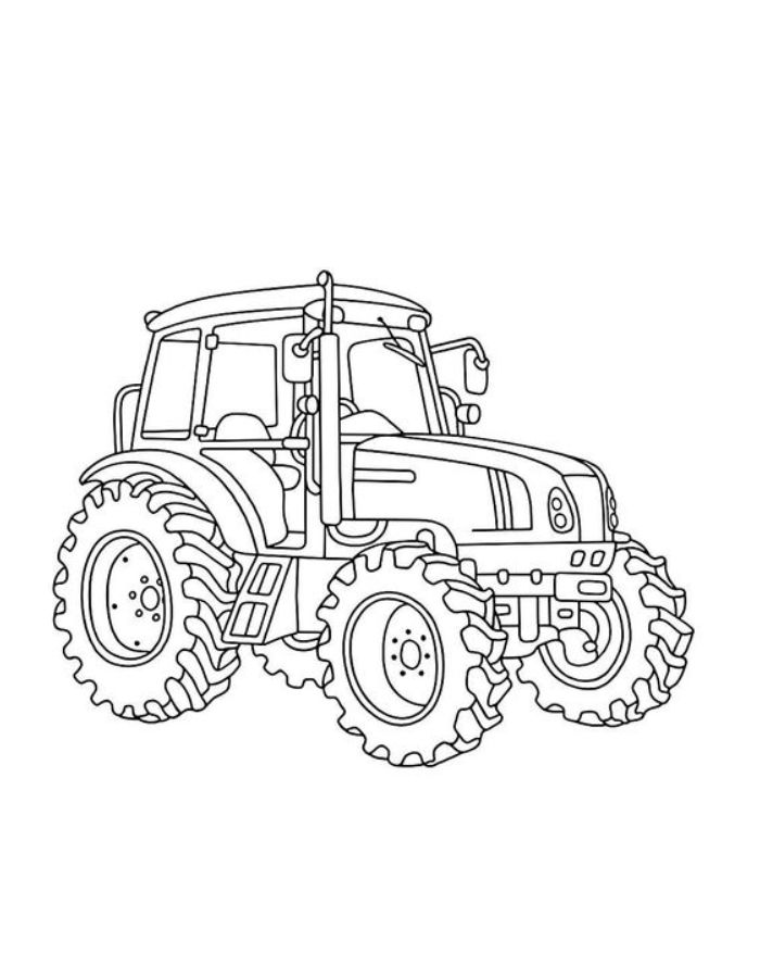 John Deere Tractor Pictures To Color Coloring Page