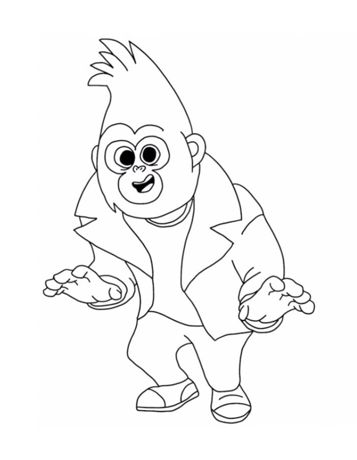 Johnny From Sing 2 Coloring Page