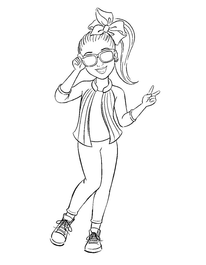 Jojo Siwa For Kids Coloring Page