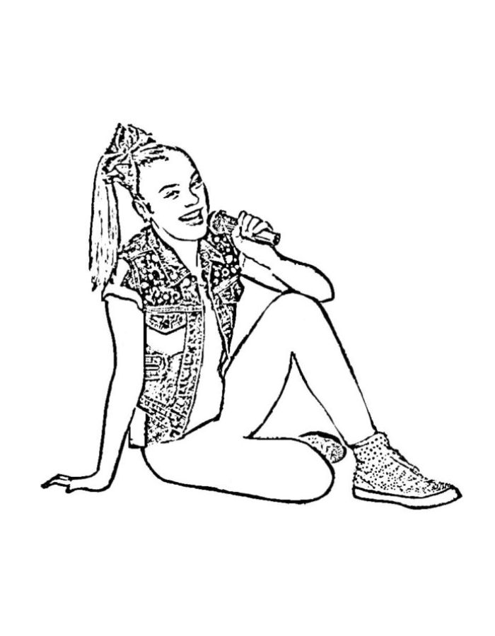 Jojo Siwa Image Coloring Page