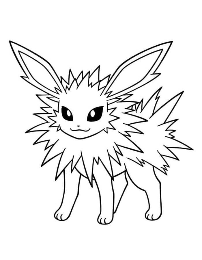 Jolteon Coloring Pages