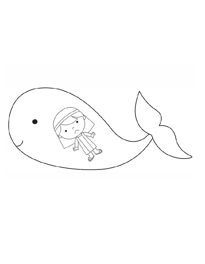 Jonah And The Whale Drawing For Kids