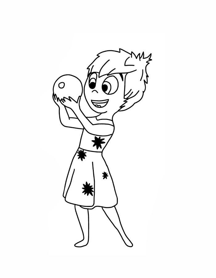 Joy Inside Out Coloring Page