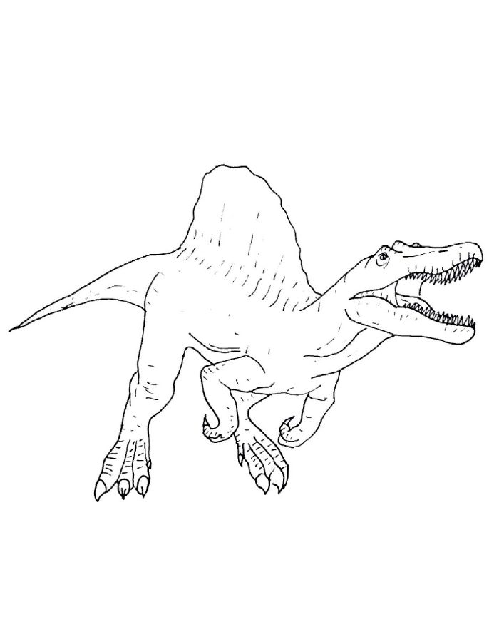 Jurassic Park Spinosaurus Coloring Page Jurassic Park Spinosaurus Coloring Page