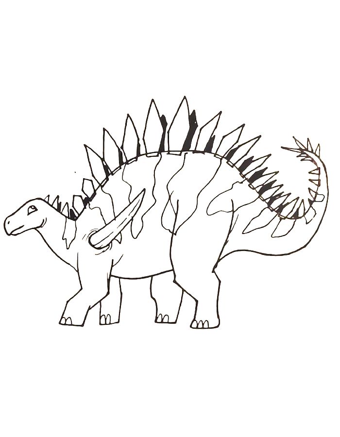 Jurassic World Tuojiangosaurus Coloring Page