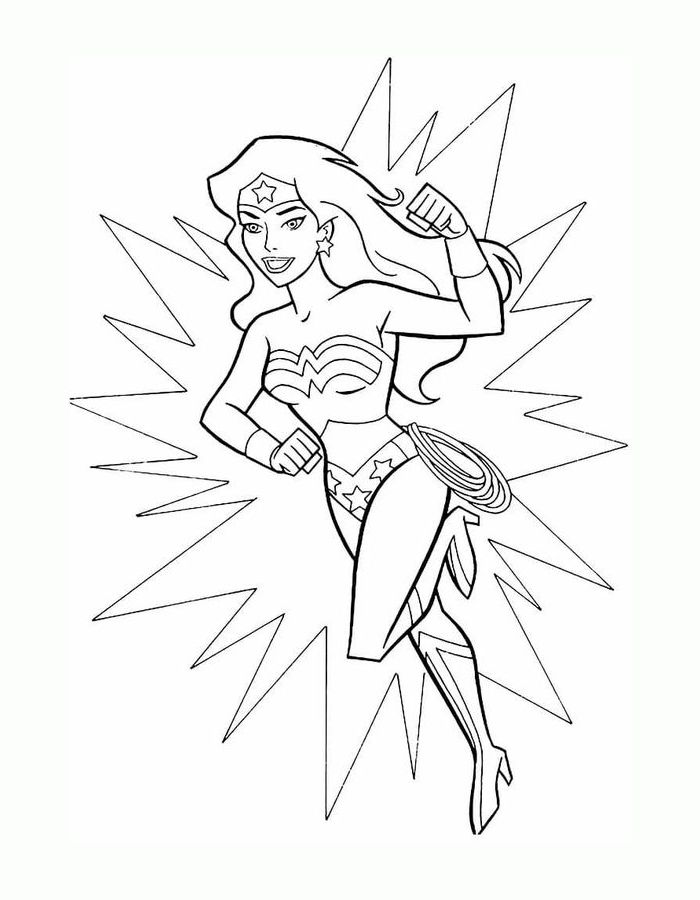 Justice League  coloring page