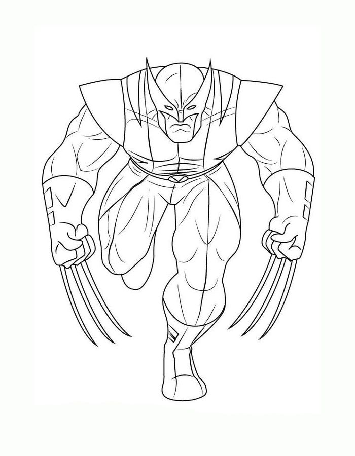 Justice League Marvel Coloring Page