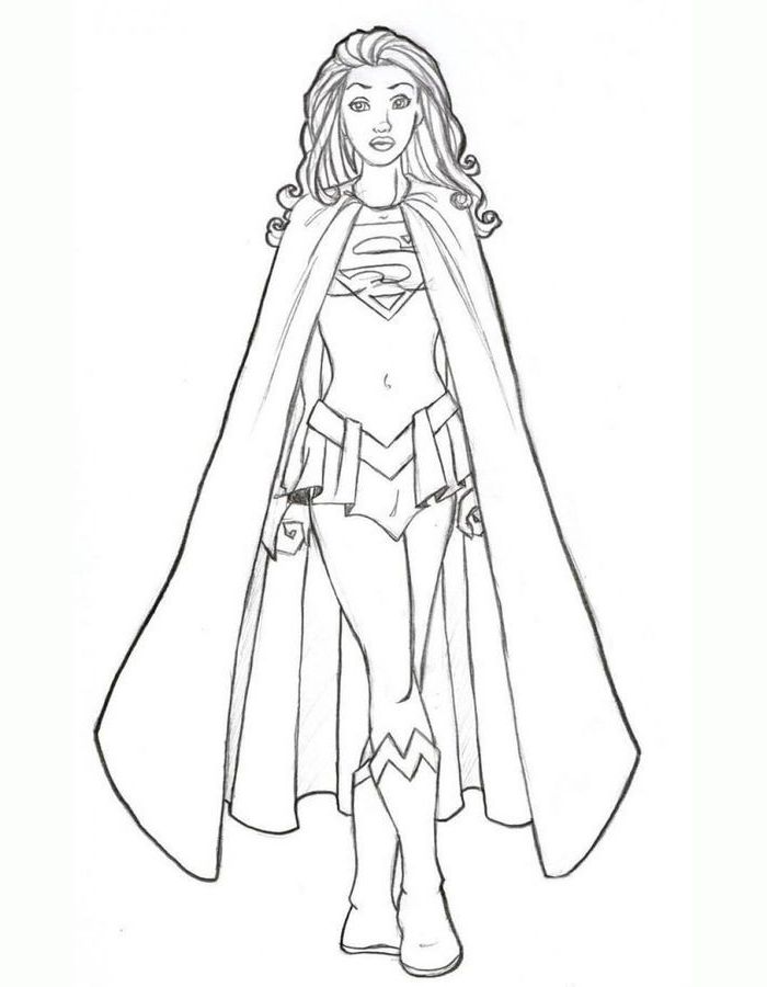 Justice League Picture Coloring Page