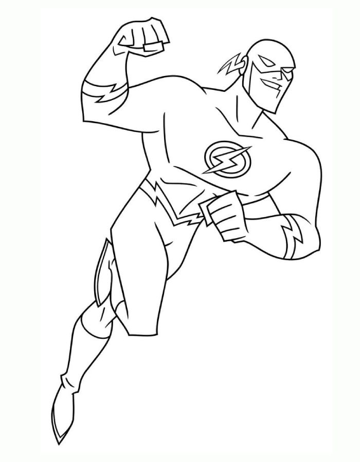 Justice League Printable Coloring Page