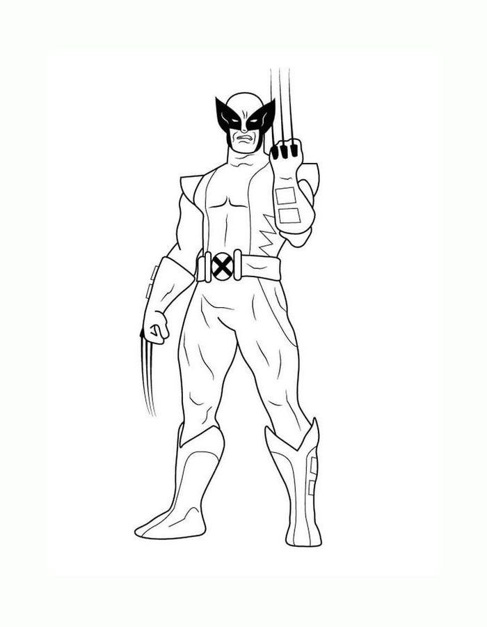 Justice League Superhero Coloring Page