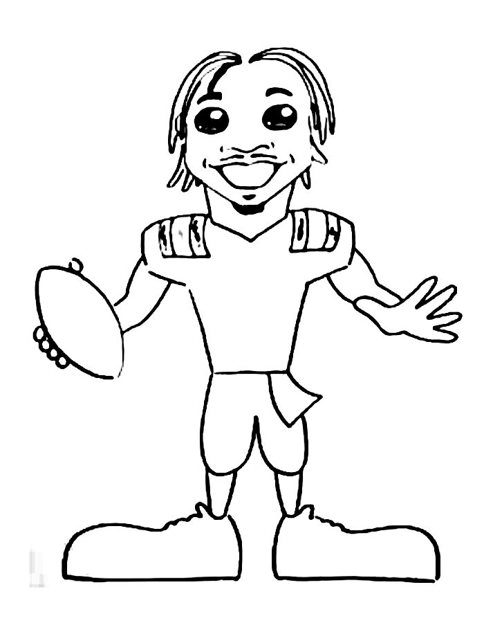 Justin Jefferson Drawing Coloring Page