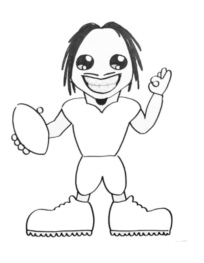 Justin Jefferson Of The Minnesota Vikings For Kids Coloring Page