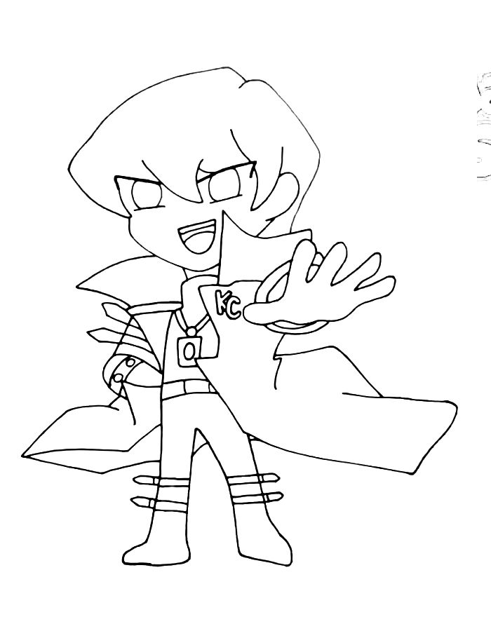 Kaiba From Yugioh Coloring Page