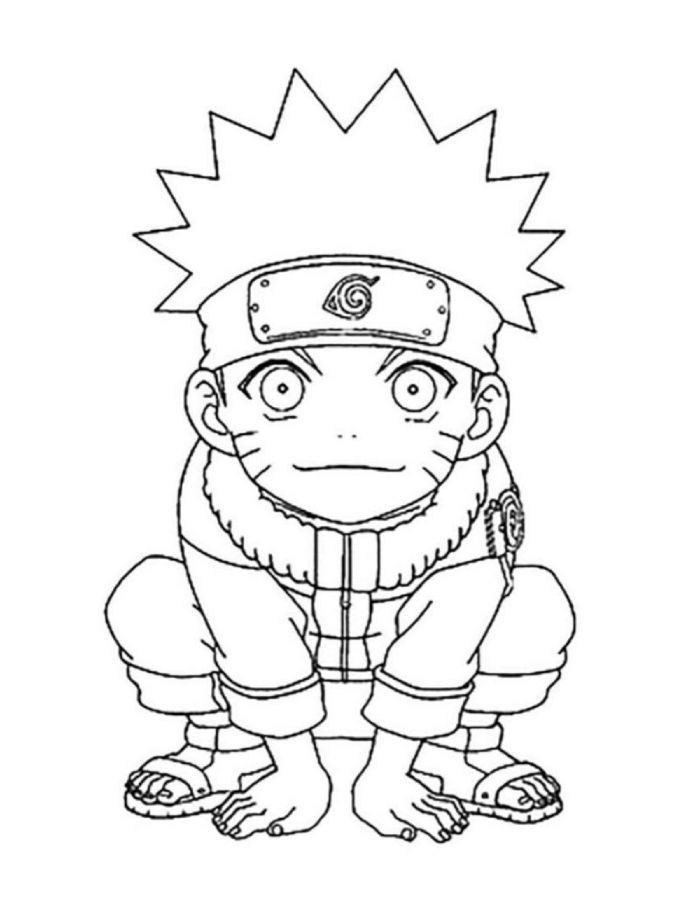 Kakashi Paper Coloring Page