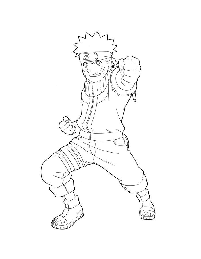 Kakashi Printable Coloring Page