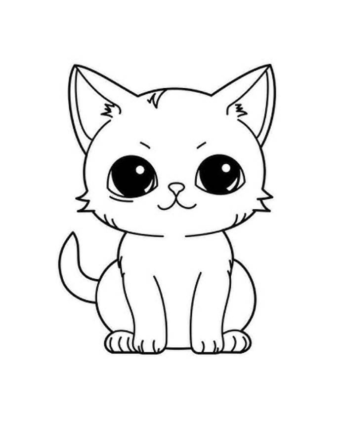 Kawaii Cat Printable Pdf For Kids