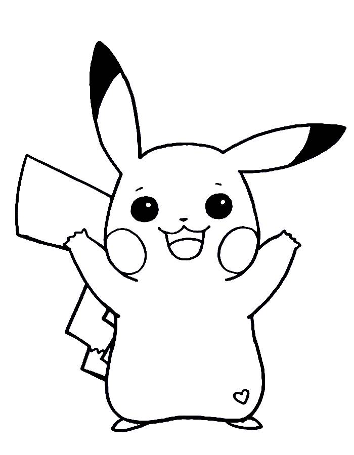 Kawaii Pokemon Coloring Page