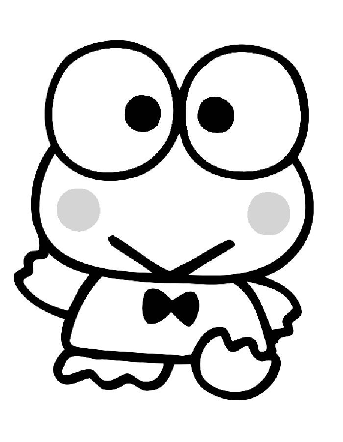 Keroppi  coloring page