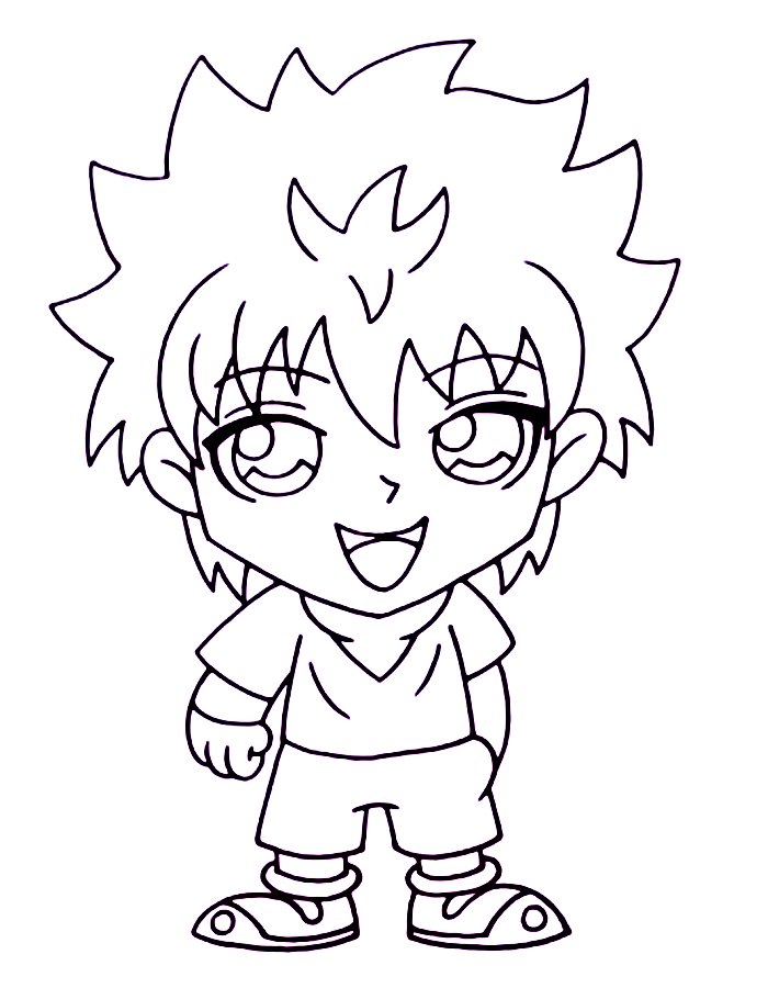 Killua Zoldyck Coloring Page