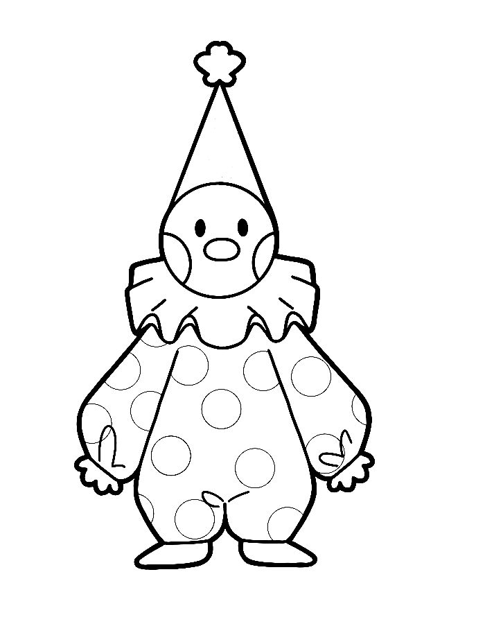 Kimmi The Clown Halloween Coloring Page