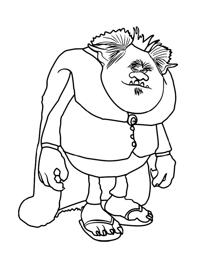 King Gristle Sr Coloring Page