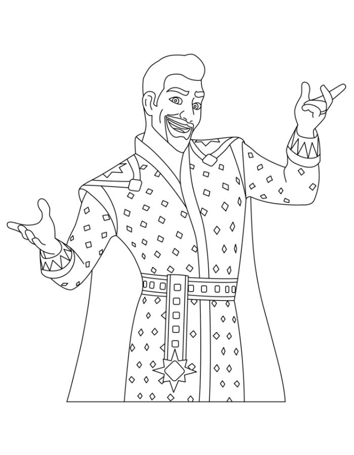 King Magnifico Coloring Page