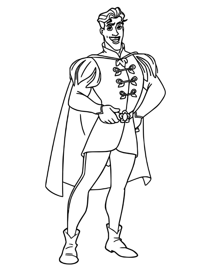 King Naveen Coloring Page