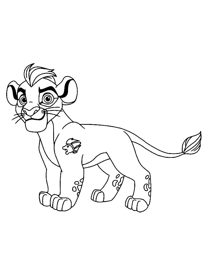 Kion Lion Guard Coloring Page