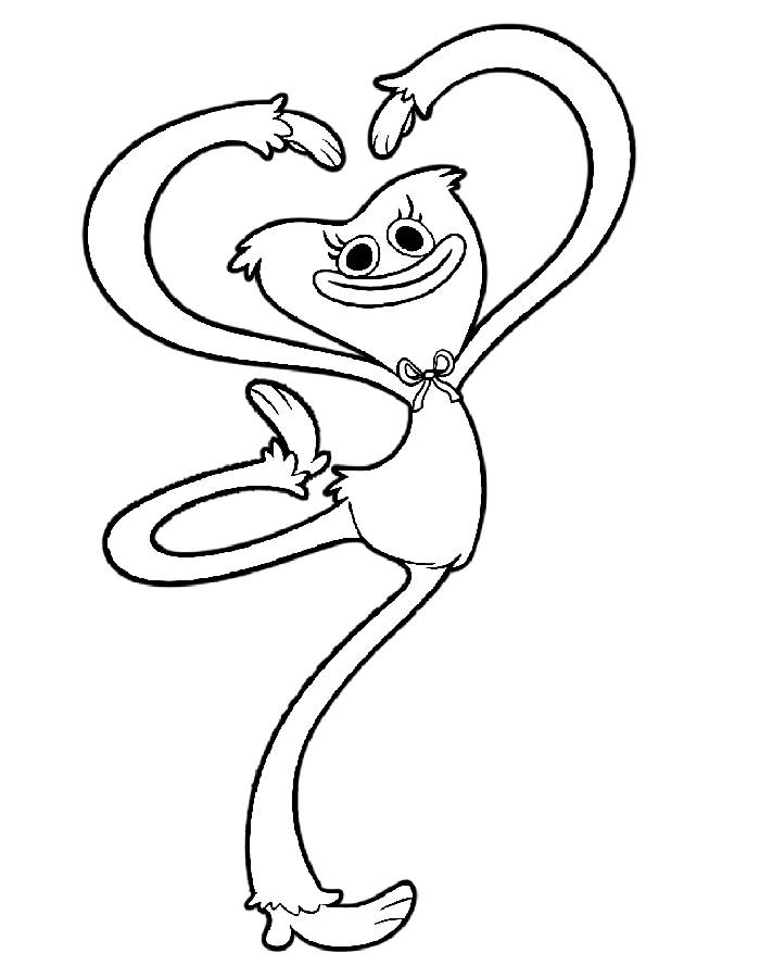 Kissy missy  coloring page