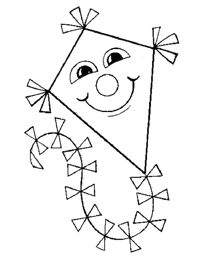 Kite  coloring page