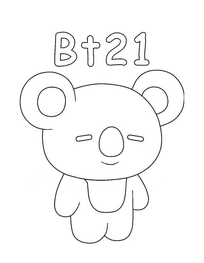 Koya Bt21 Coloring Page