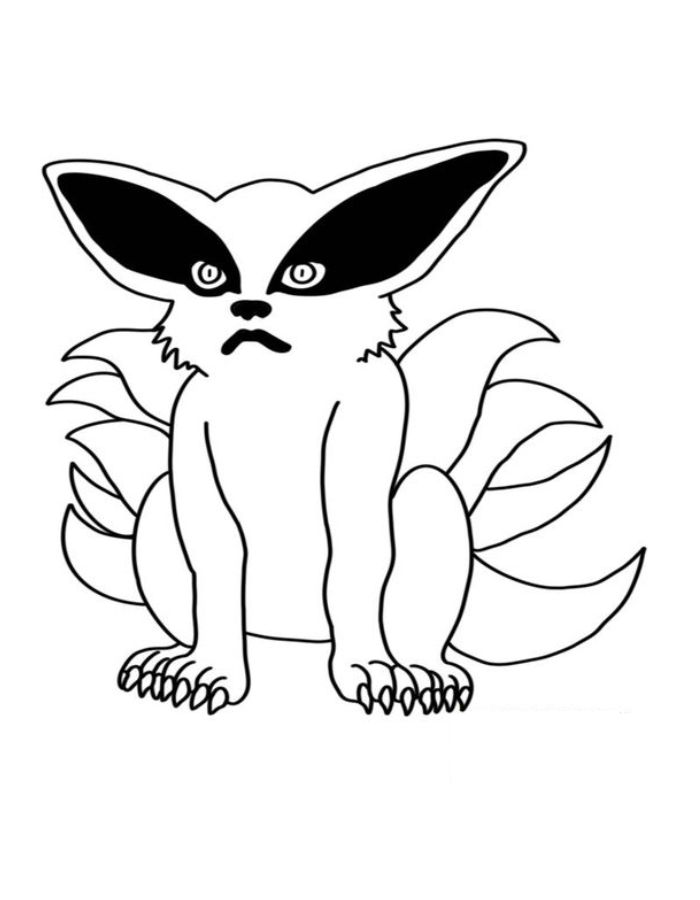 Kurama Kurama Coloring Page