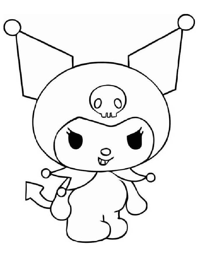 Kuromi Coloring Pages