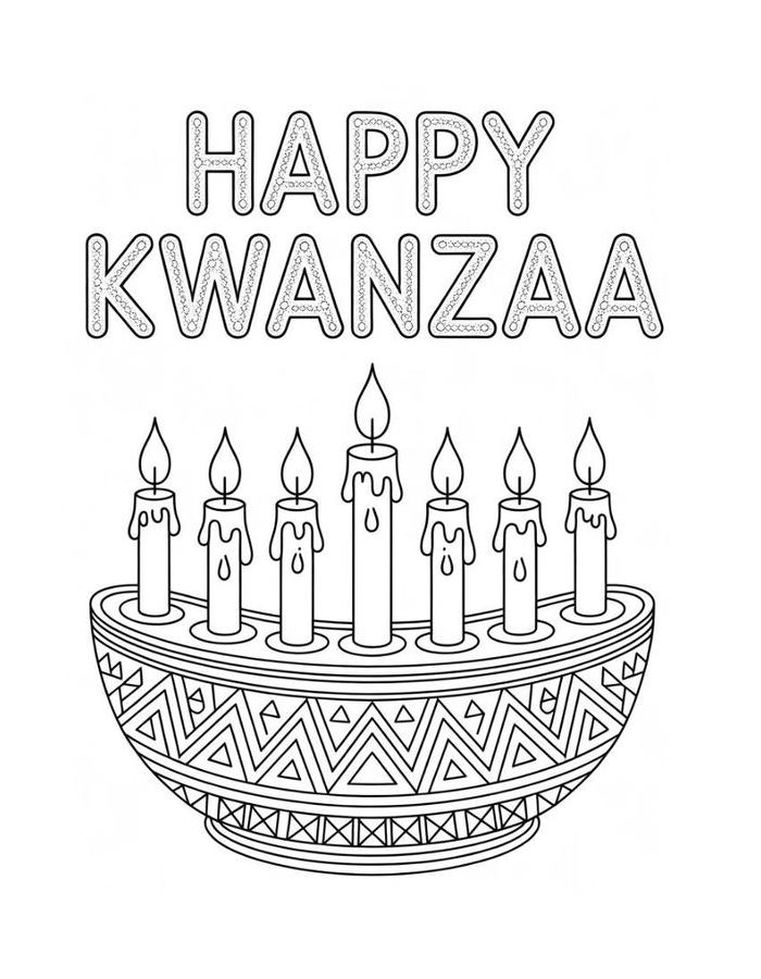 Kwanzaa Coloring Page