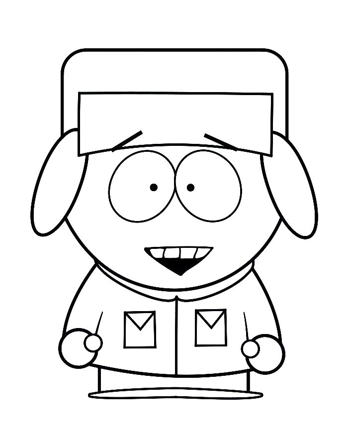 Kyle Broflovski Coloring Page