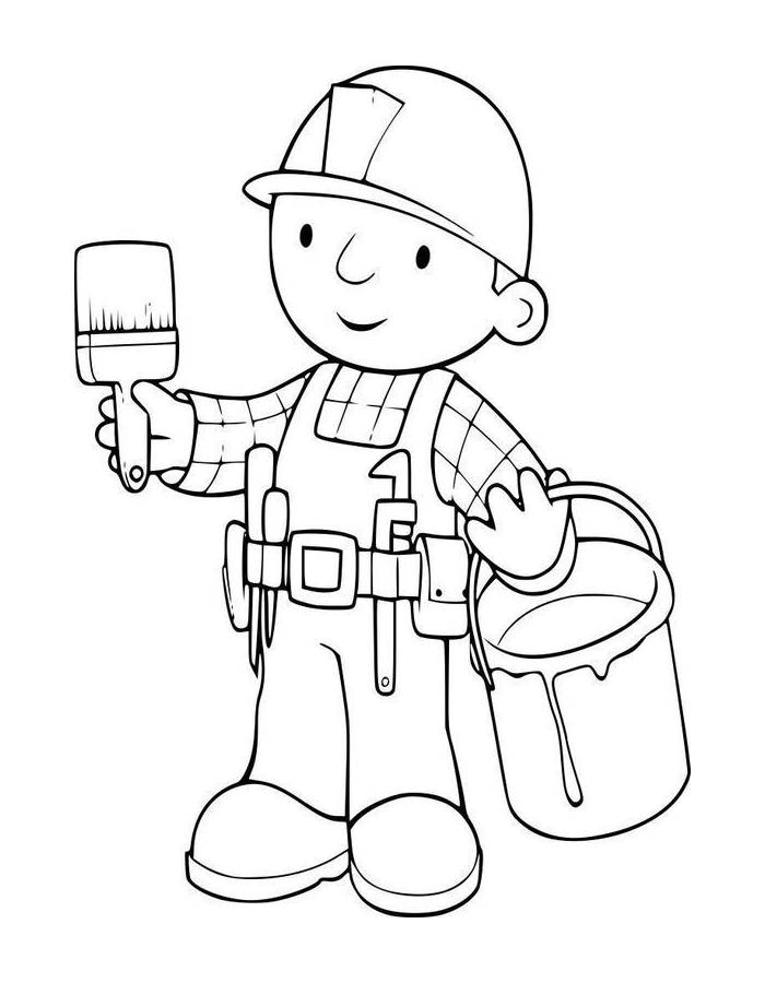 Labor Day For Preschool Coloring Page