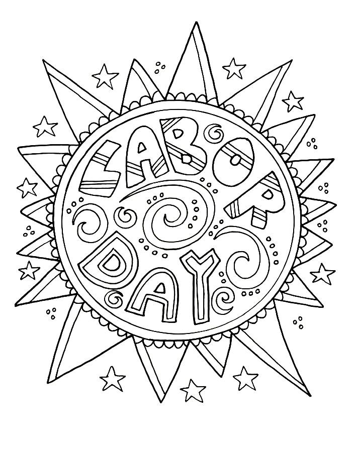 Labor Day Pictures To Color Coloring Page