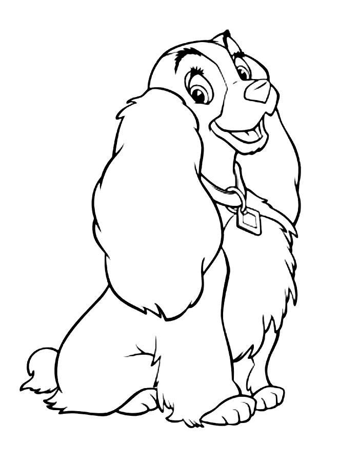 Lady And The Tramp  coloring page