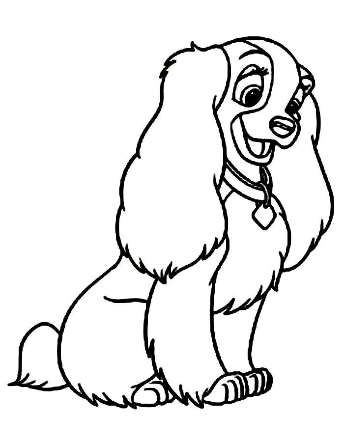 Lady And The Tramp Coloring Page