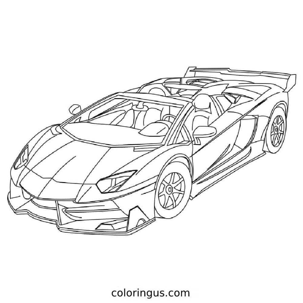 Lamborghini Veneno Coloring Page