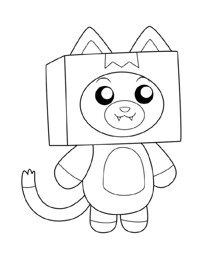 Lankybox Coloring Page