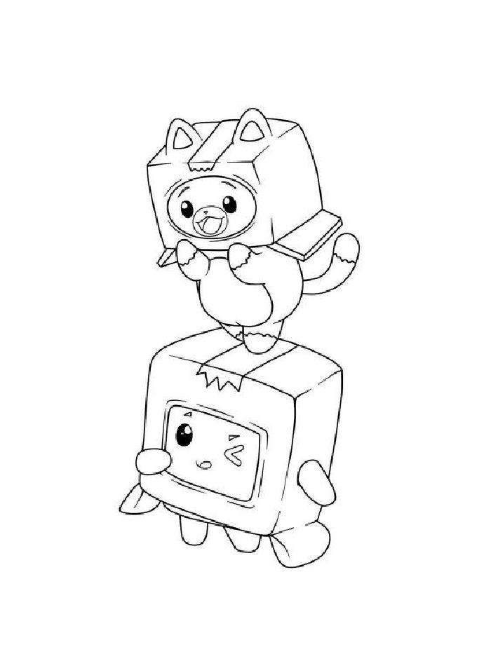 Lankybox Drawing Pdf Coloring Page