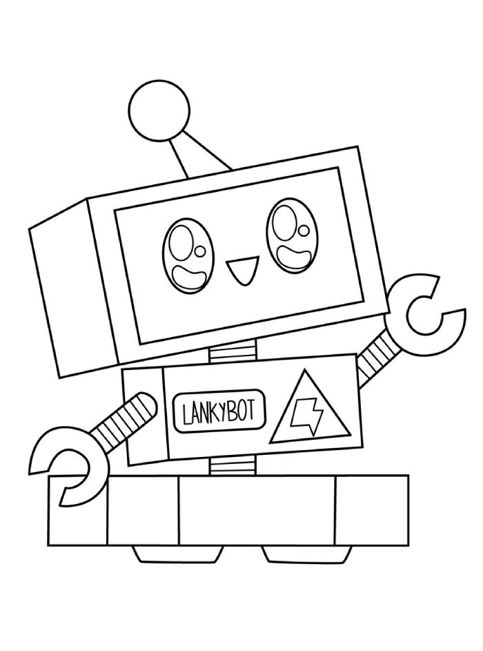 Lankybox coloring page