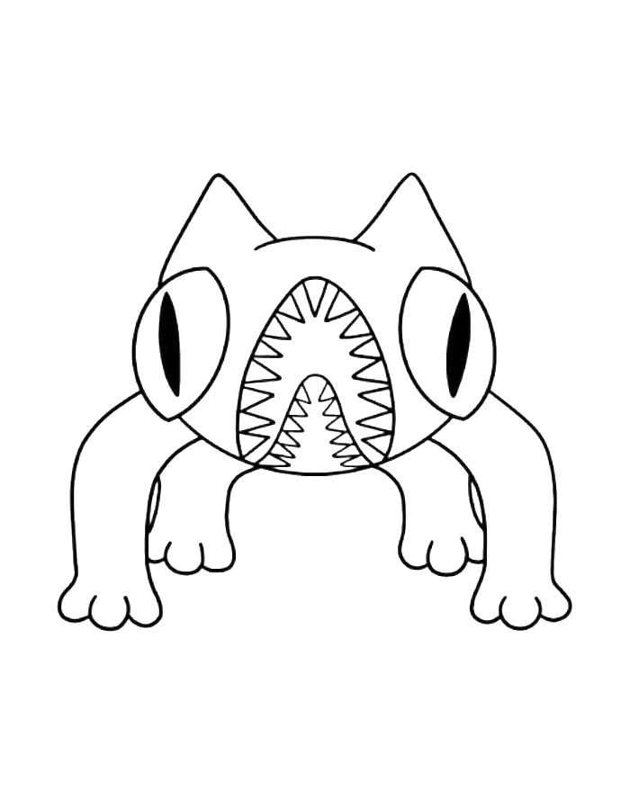 Lazcat Garten Of Banban Coloring Page