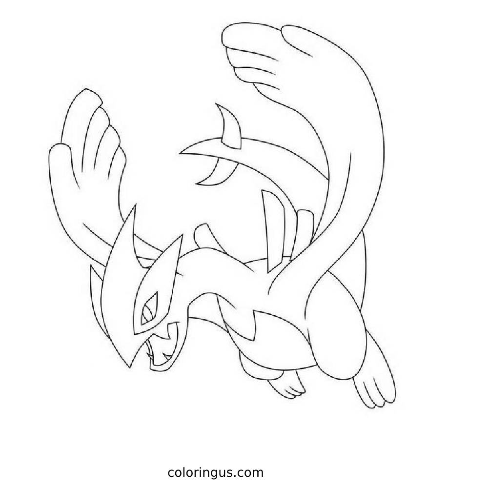 Legendary Pokemon  coloring page