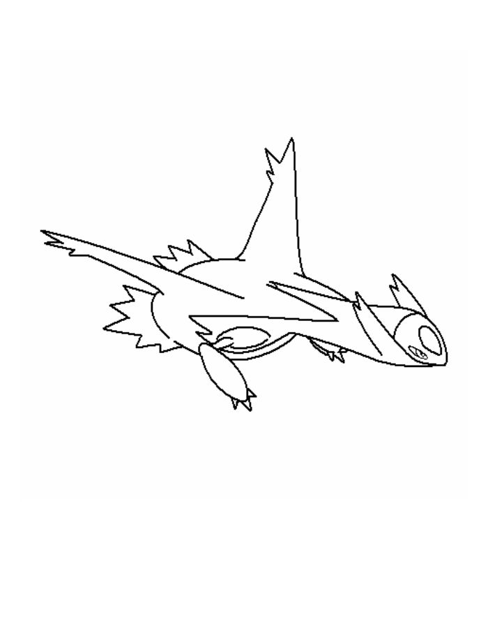 Legendary Pokemon Latios Coloring Page