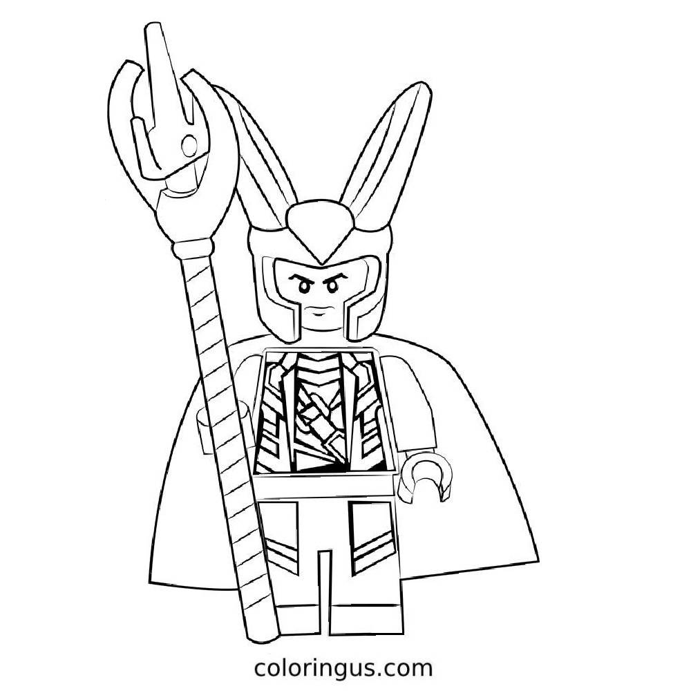 Check Out Lego Avengers Coloring Page