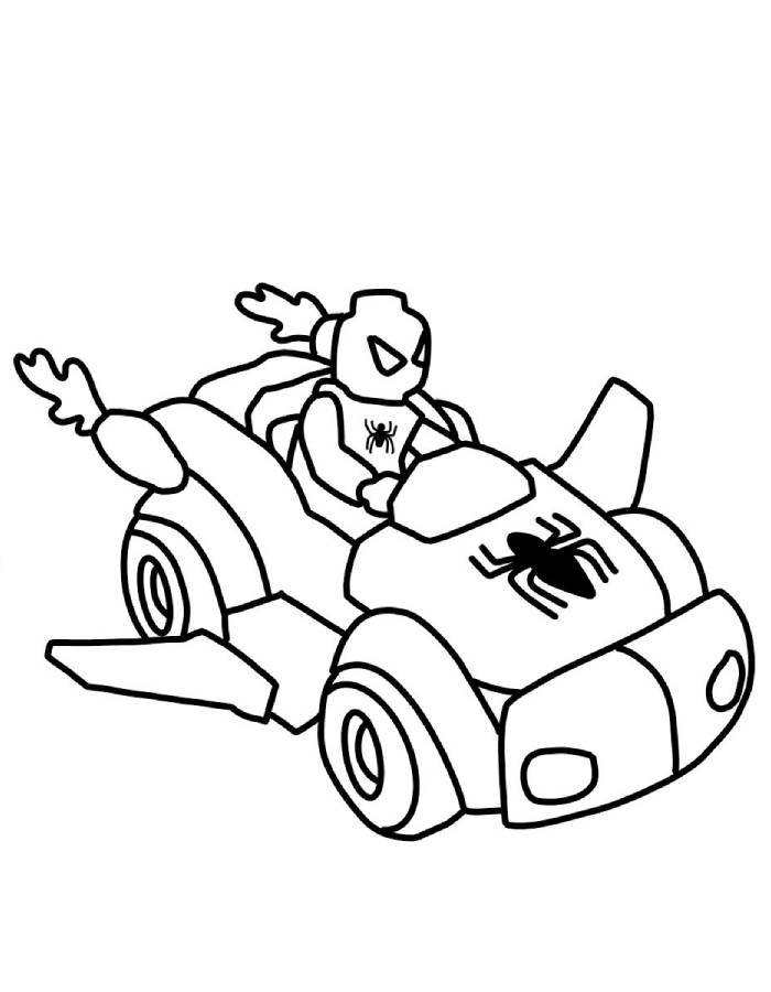 Lego Car Coloring Page