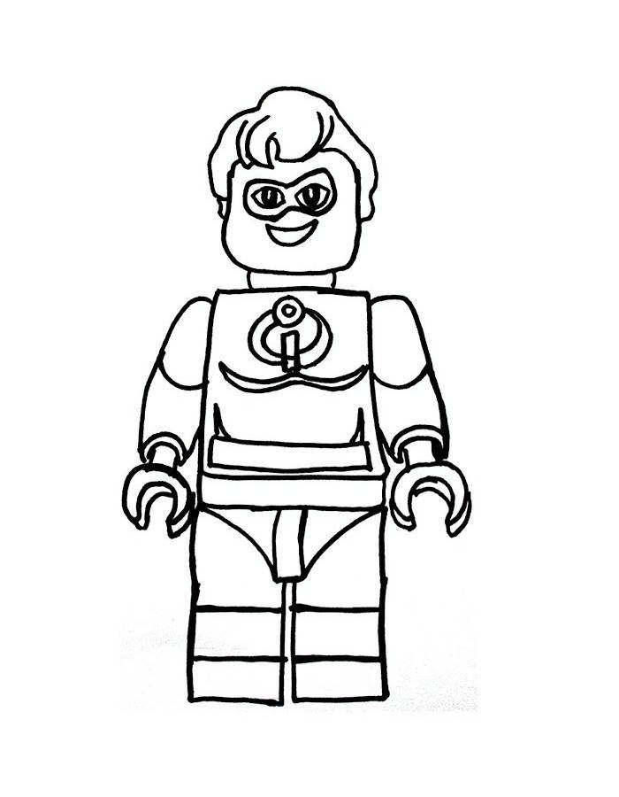 Lego Color Sheet Coloring Page